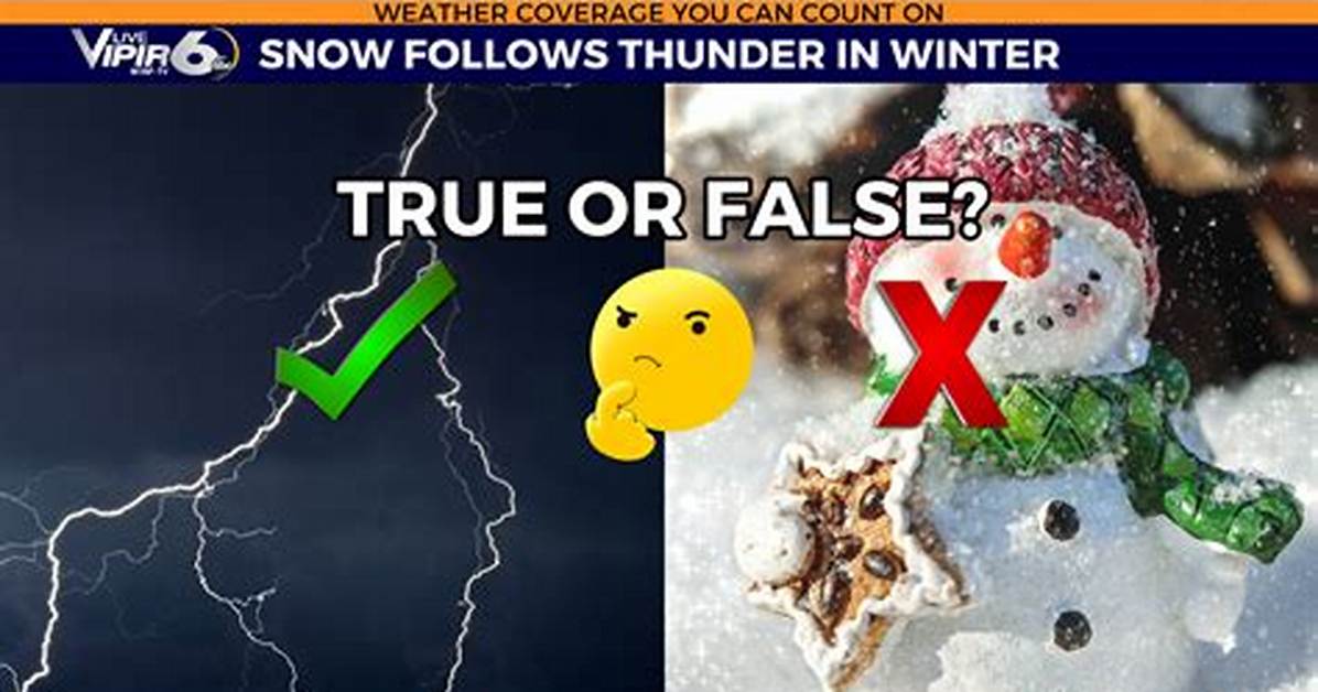 Does It Thunder When It Snows?