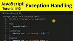 Does Javascript Allow Exception Handling?