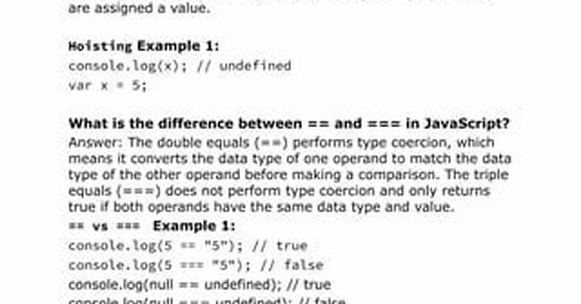 Does Javascript Have Declarations?