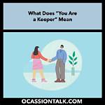 Does Keeper Mean Anything?