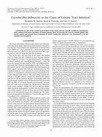 Does Lactobacillus Cause Uti?