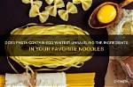 Does Linguine Contain Egg?
