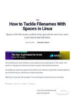 Does Linux Allow Spaces in Filenames?