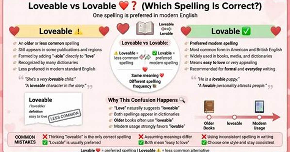 Does Lovable Mean Love?