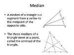 Does Median Bisect Side?