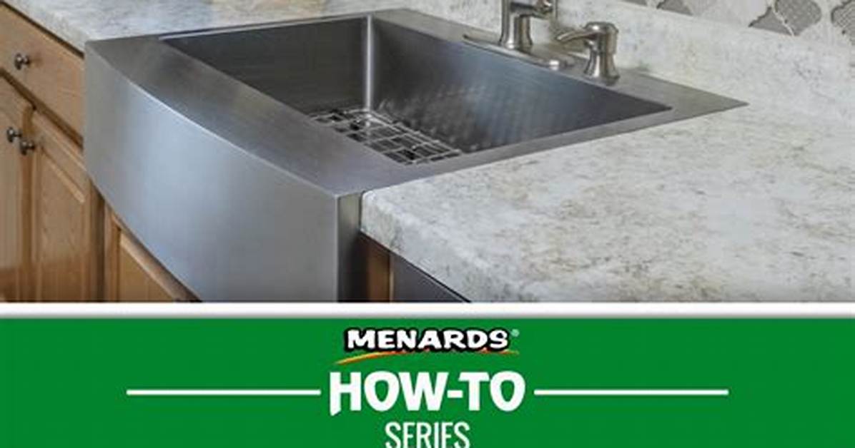 Does Menards Install Sinks