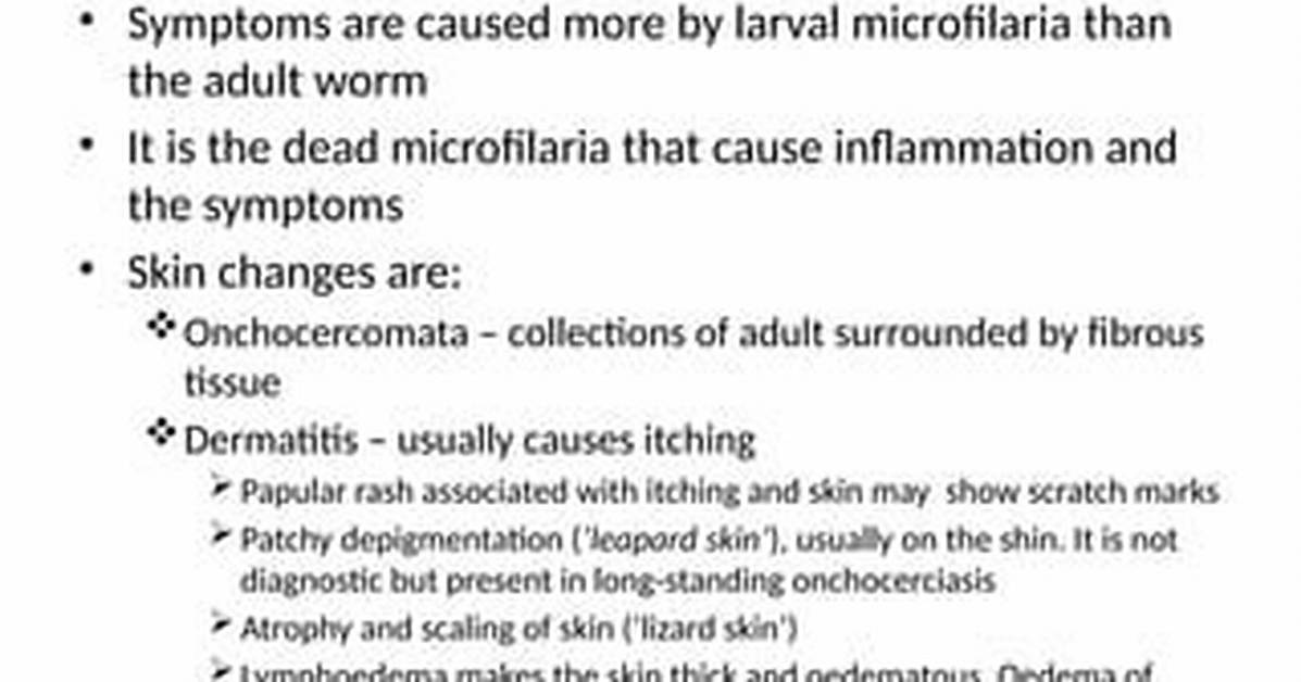 Does Microfilaria Cause Itching?