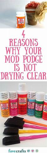 Does Modge Podge Dry Clear