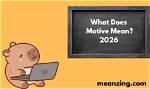 Does Motive Mean Reason?