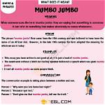 Does Mumbo Jumbo Mean?