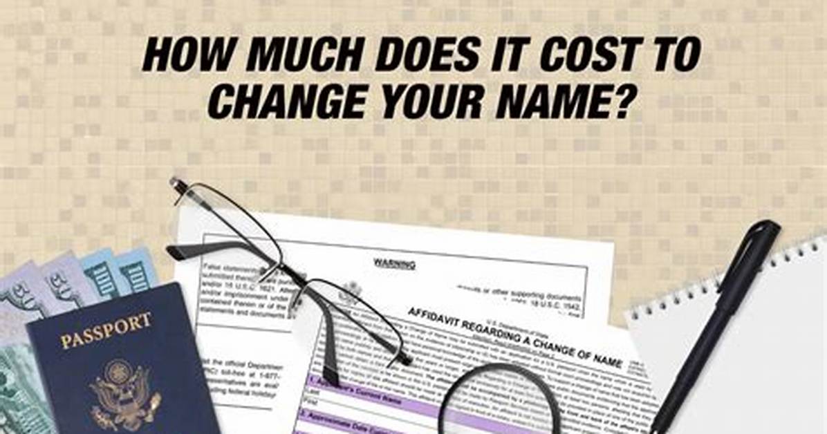 Does Name Change Cost?