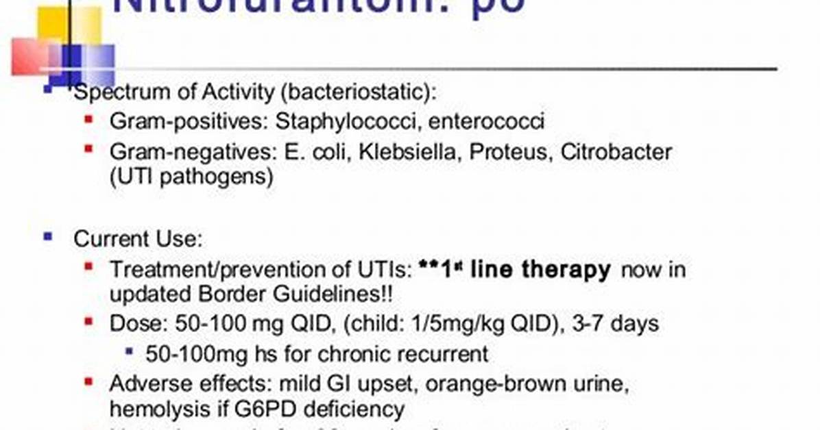 Does Nitrofurantoin Kill E Coli?