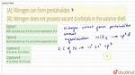 Does Nitrogen Form Pentahalides?