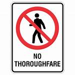 Does No Thoroughfare Mean?