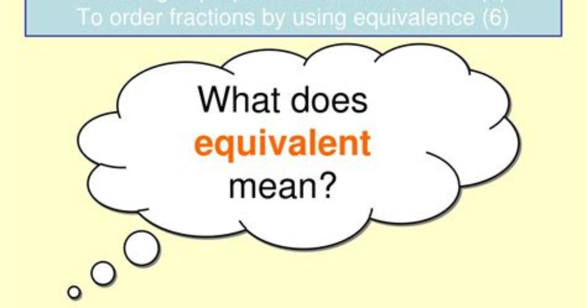 Does Non Equivalent Mean?