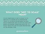 Does Not Scale Meaning?
