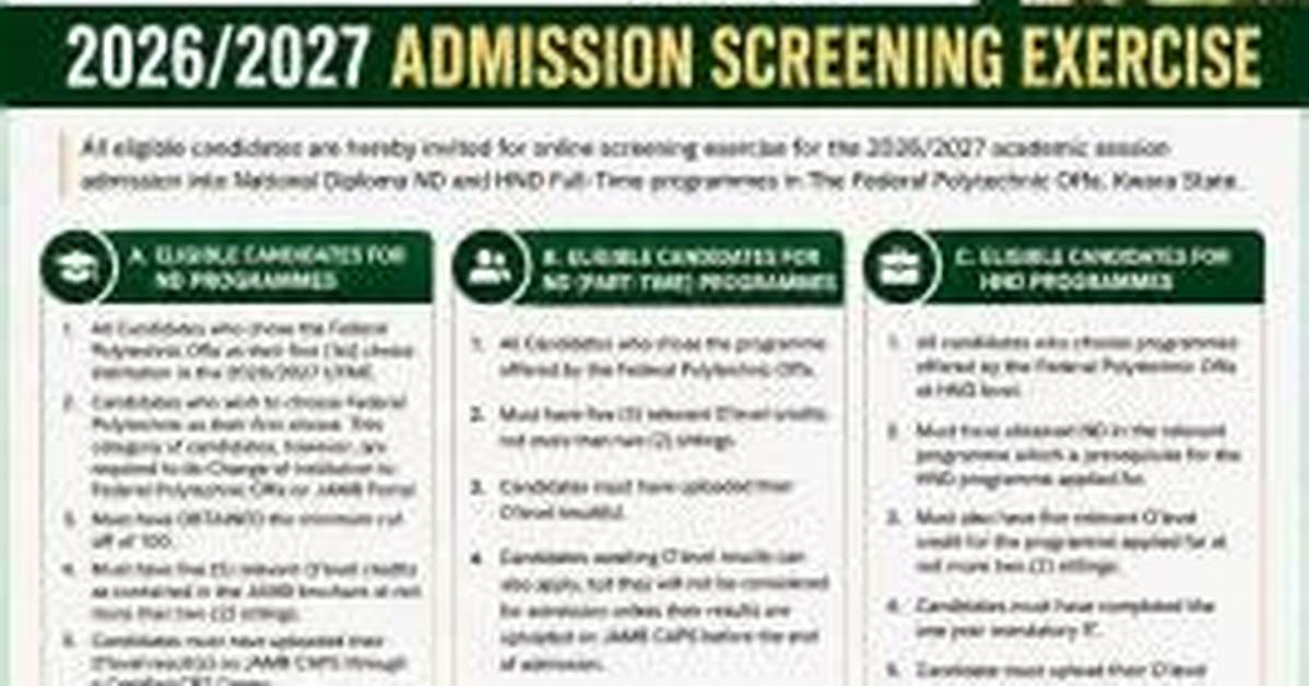 Does Offa Poly Do Post Utme?