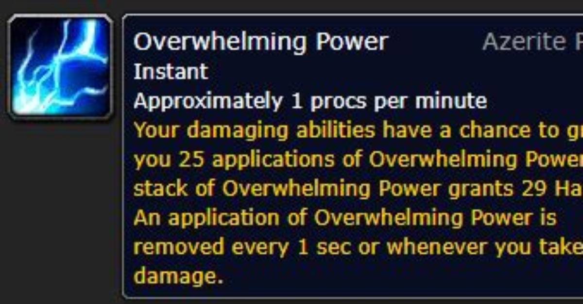 Does Overwhelming Power Trait Stack?