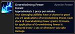Does Overwhelming Power Trait Stack?
