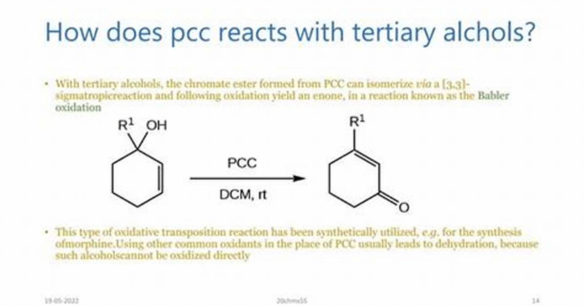 Does Pcc React with Epoxides?