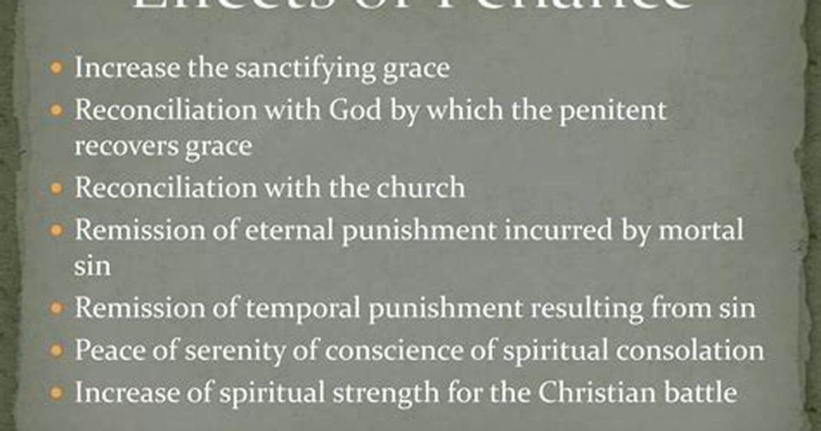 Does Penance