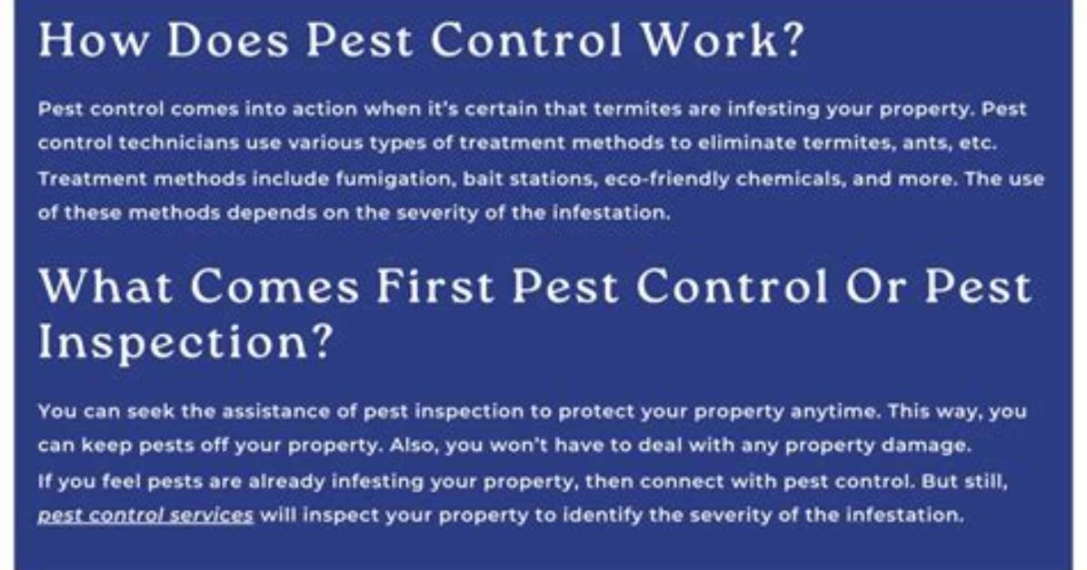 Does Pest Control Work?