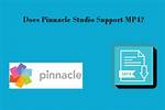Does Pinnacle Studio Support Mp4?