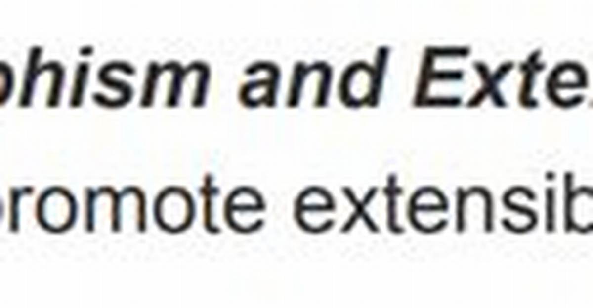 Does Polymorphism Promote Extensibility?