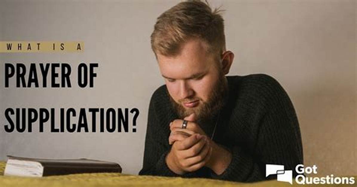 Does Prayer Mean Supplication?