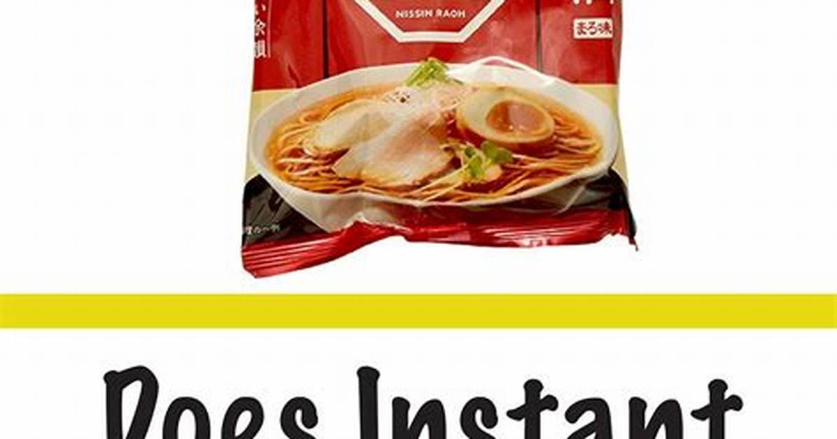 Does Ramen Expire