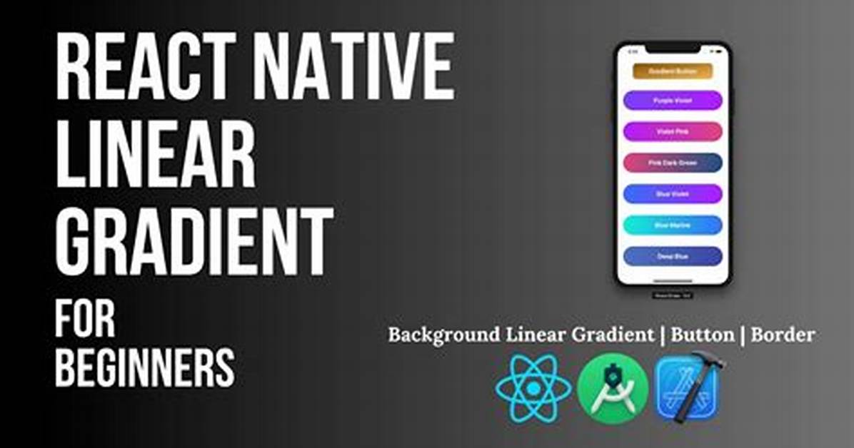Does React Native Styles Support Gradients?