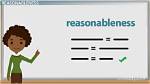 Does Reasonableness Mean in Math?