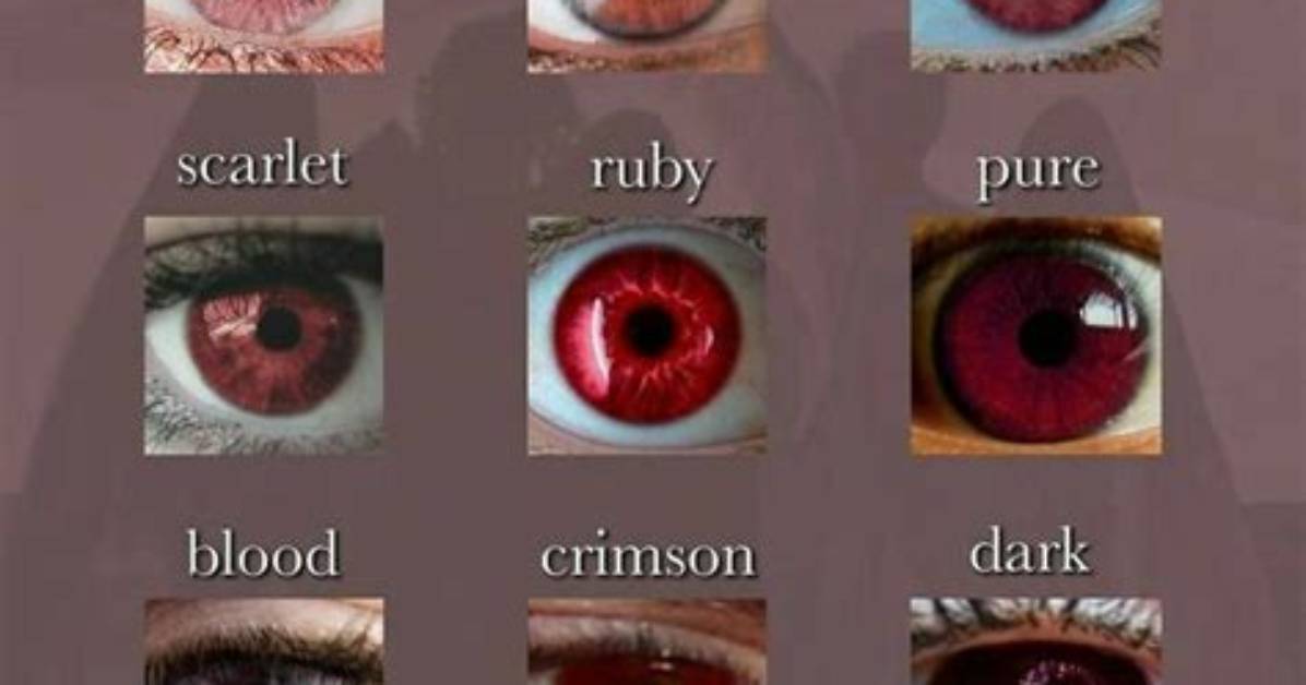 Does Red Eye Color Exist?