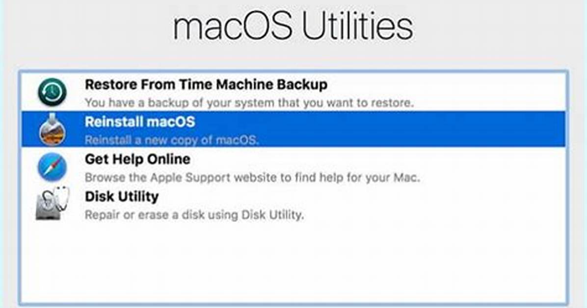 Does Reinstalling macOS Delete Data?