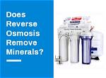Does Reverse Osmosis Remove Minerals?