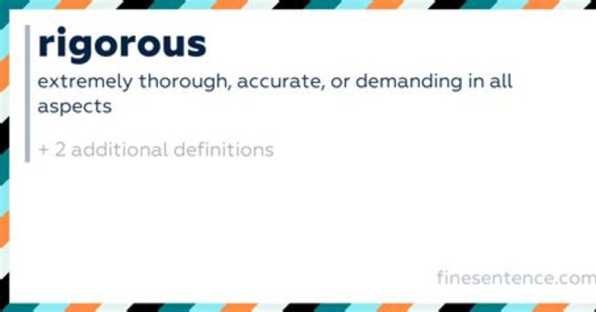 Does Rigorous Mean Demanding?
