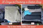 Does Rolling Clothes Save Space?