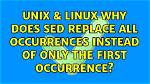 Does Sed Replace All Occurrences?