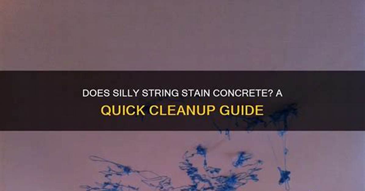 Does Silly String Stain?