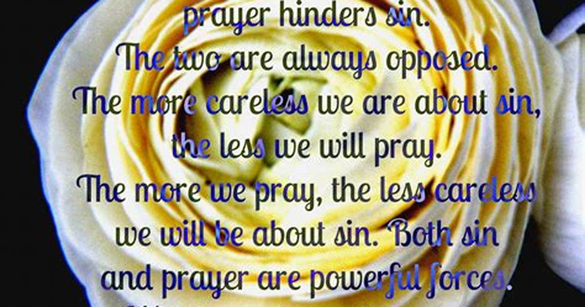 Does Sin Hinder Prayer?