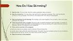 Does Skimming Help in Paragraph Development?