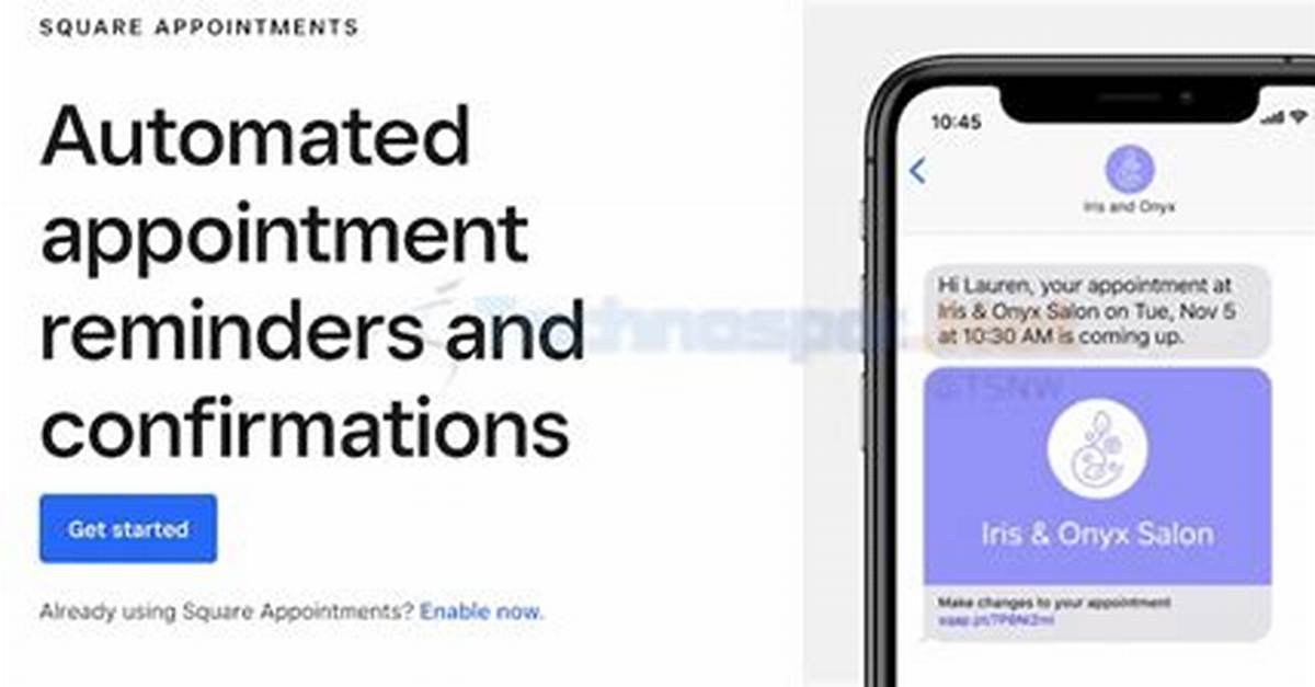 Does Square Appointments Send Reminders?