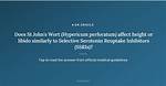 Does St Johns Wort Affect Libido