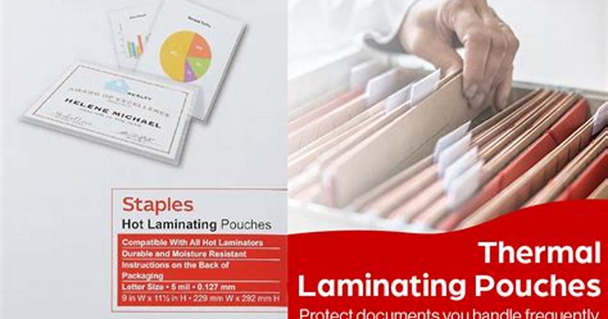 Does Staples Laminate