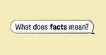 Does Stating Facts Mean?