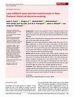 Does Stillbirth Cause Post Mortem?