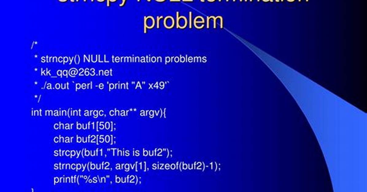 Does Strncpy Null Terminate?