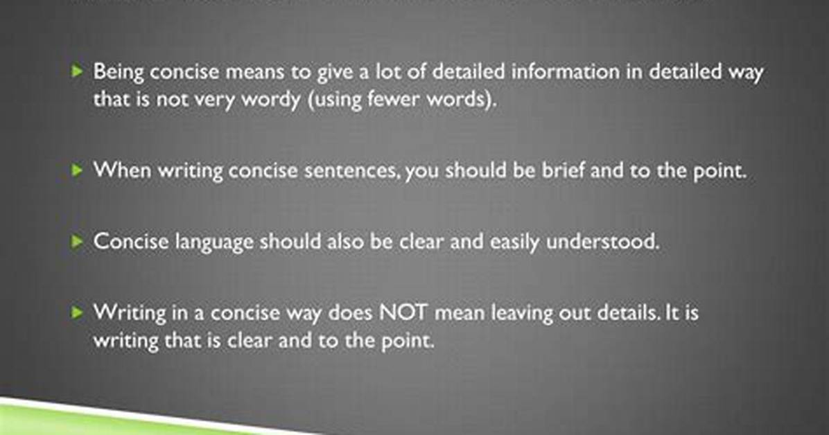 Does Succinct Mean Concise?