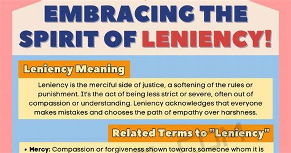 Does the Word Leniency Mean?