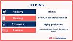 Does the Word Teeming Mean?